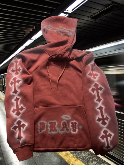 PRAY• Hoody/Burgundy